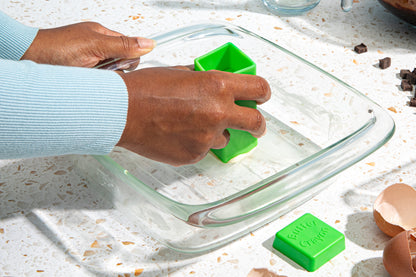 Using Butter Crayon on hot pan for baking