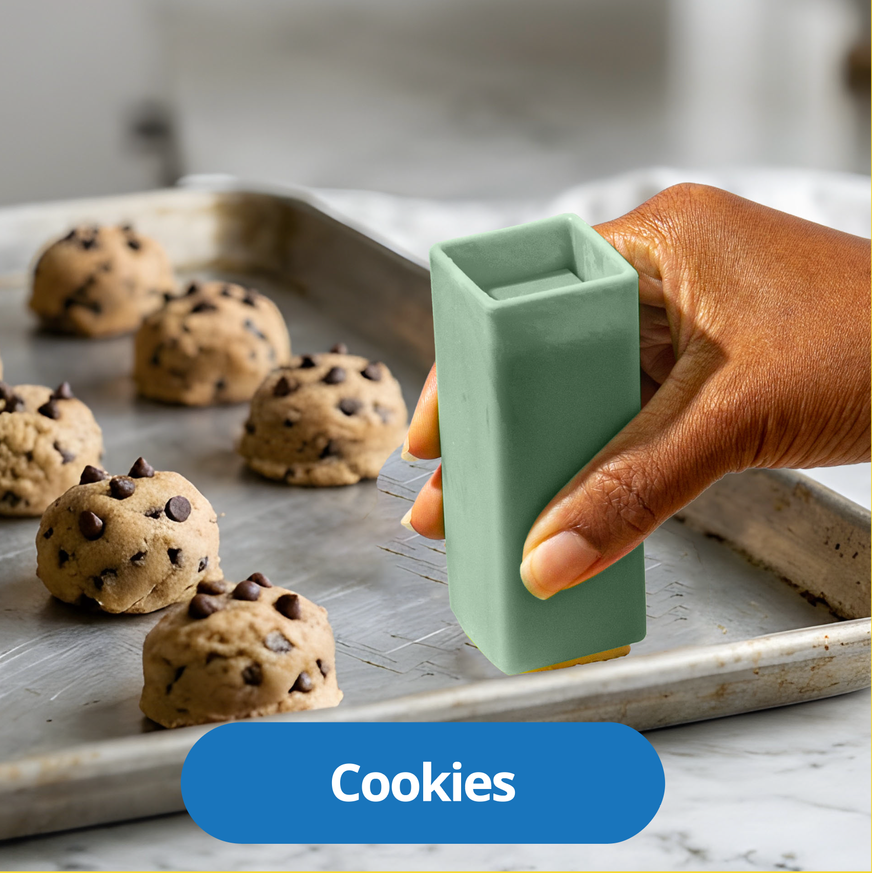 Using a Butter Crayon while baking a batch of cookies