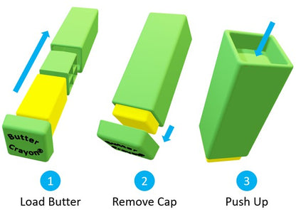 Butter Crayon | Heat-Safe Silicone Butter Applicator - Made in USA
